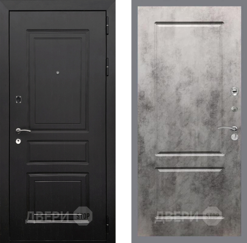 Входная металлическая Дверь Рекс (REX) 6 Венге FL-117 Бетон темный в Зарайске