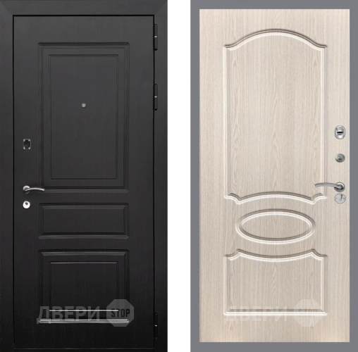 Входная металлическая Дверь Рекс (REX) 6 Венге FL-128 Беленый дуб в Зарайске