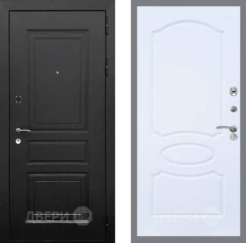 Входная металлическая Дверь Рекс (REX) 6 Венге FL-128 Силк Сноу в Зарайске