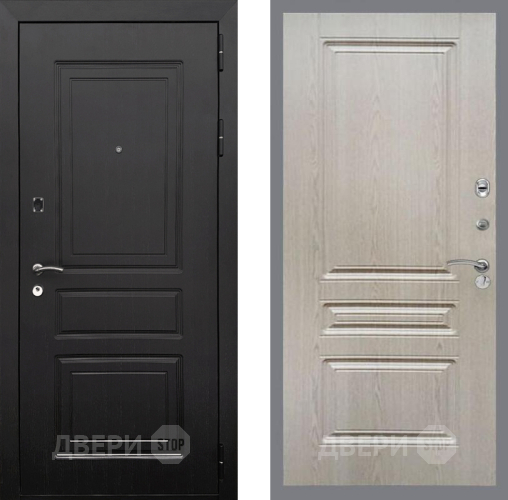 Входная металлическая Дверь Рекс (REX) 6 Венге FL-243 Беленый дуб в Зарайске