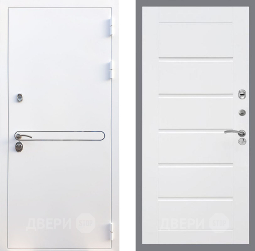 Входная металлическая Дверь Рекс (REX) 27 Сити Белый ясень в Зарайске