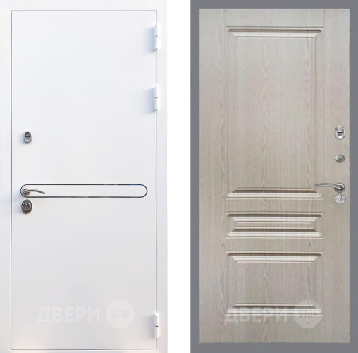 Входная металлическая Дверь Рекс (REX) 27 FL-243 Беленый дуб в Зарайске