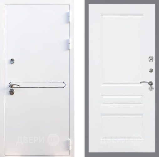 Входная металлическая Дверь Рекс (REX) 27 FL-243 Силк Сноу в Зарайске