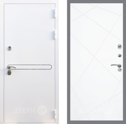 Входная металлическая Дверь Рекс (REX) 27 FL-291 Силк Сноу в Зарайске