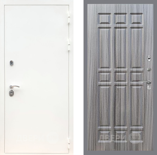 Дверь Рекс (REX) 5 Белая Шагрень FL-33 Сандал грей в Зарайске