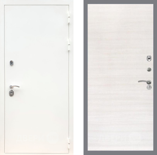 Входная металлическая Дверь Рекс (REX) 5 Белая Шагрень GL Акация в Зарайске
