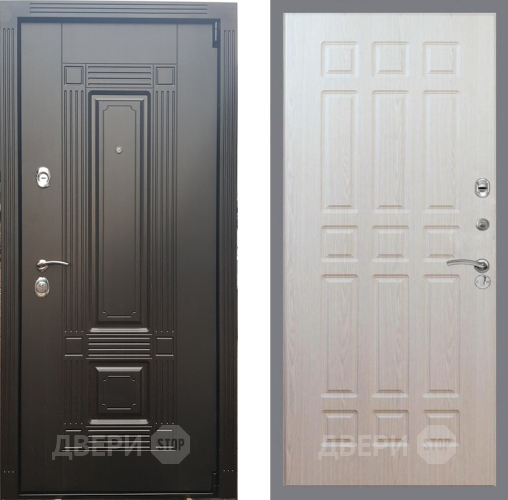 Входная металлическая Дверь Рекс (REX) 9 FL-33 Беленый дуб в Зарайске