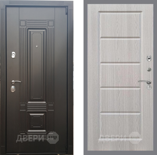 Входная металлическая Дверь Рекс (REX) 9 FL-39 Беленый дуб в Зарайске