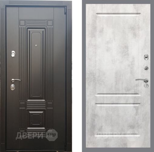 Входная металлическая Дверь Рекс (REX) 9 FL-117 Бетон светлый в Зарайске