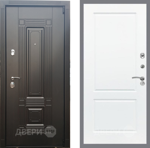 Входная металлическая Дверь Рекс (REX) 9 FL-117 Силк Сноу в Зарайске