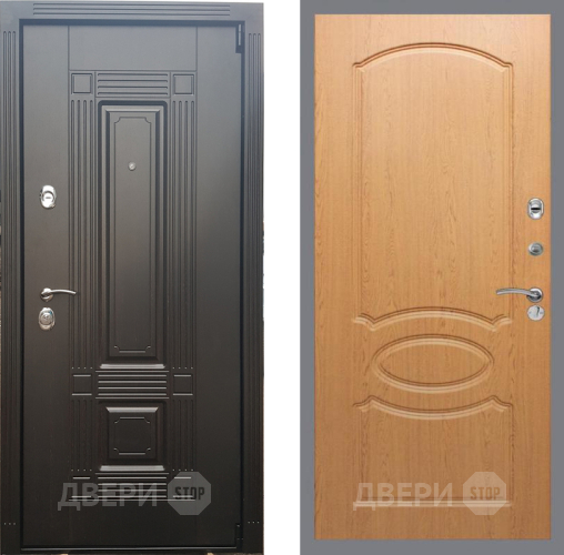 Входная металлическая Дверь Рекс (REX) 9 FL-128 Дуб в Зарайске