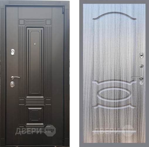 Входная металлическая Дверь Рекс (REX) 9 FL-128 Сандал грей в Зарайске