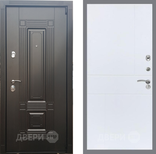 Входная металлическая Дверь Рекс (REX) 9 FL-290 Силк Сноу в Зарайске