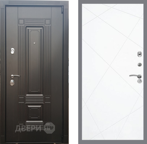 Входная металлическая Дверь Рекс (REX) 9 FL-291 Силк Сноу в Зарайске