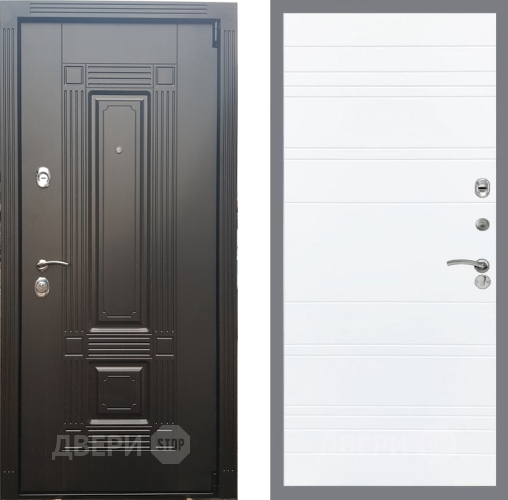 Входная металлическая Дверь Рекс (REX) 9 Line Силк Сноу в Зарайске