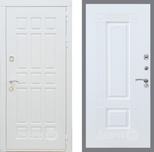 Входная металлическая Дверь Рекс (REX) 8 Силк Сноу FL-2 Силк Сноу в Зарайске