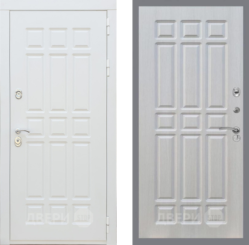 Входная металлическая Дверь Рекс (REX) 8 Силк Сноу FL-33 Лиственница беж в Зарайске