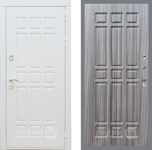 Входная металлическая Дверь Рекс (REX) 8 Силк Сноу FL-33 Сандал грей в Зарайске