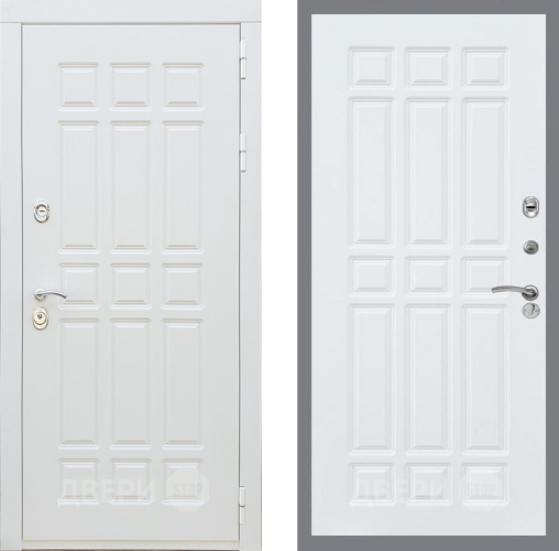 Входная металлическая Дверь Рекс (REX) 8 Силк Сноу FL-33 Силк Сноу в Зарайске