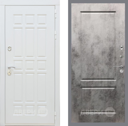 Входная металлическая Дверь Рекс (REX) 8 Силк Сноу FL-117 Бетон темный в Зарайске