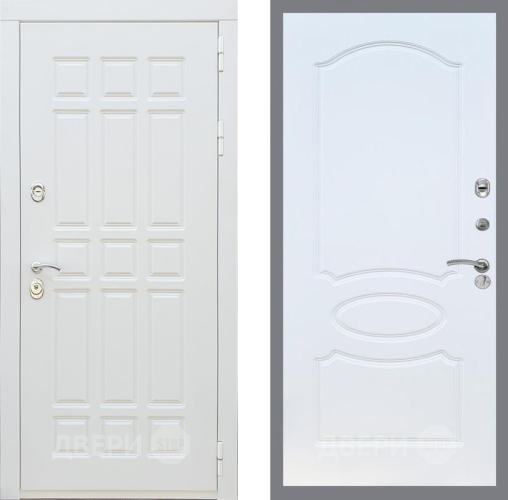 Дверь Рекс (REX) 8 Силк Сноу FL-128 Белый ясень в Зарайске