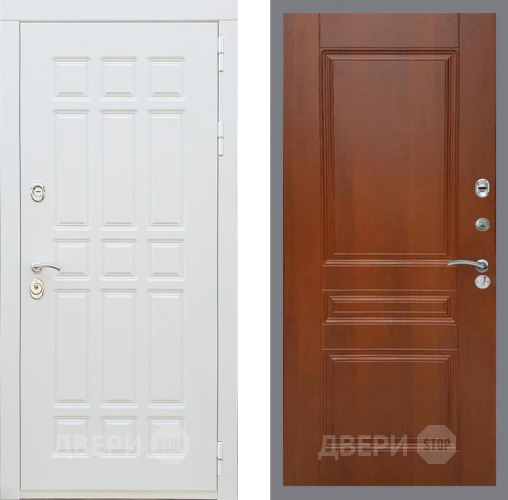 Входная металлическая Дверь Рекс (REX) 8 Силк Сноу FL-243 Итальянский орех в Зарайске