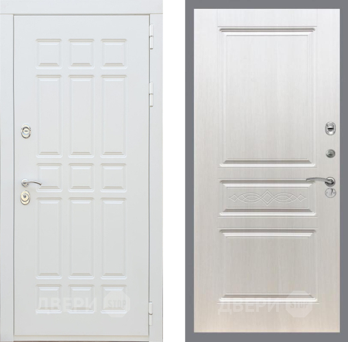 Входная металлическая Дверь Рекс (REX) 8 Силк Сноу FL-243 Лиственница беж в Зарайске