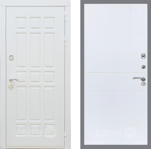 Входная металлическая Дверь Рекс (REX) 8 Силк Сноу FL-290 Силк Сноу в Зарайске