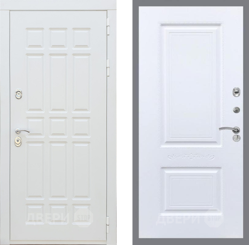 Входная металлическая Дверь Рекс (REX) 8 Силк Сноу Смальта Силк Сноу в Зарайске
