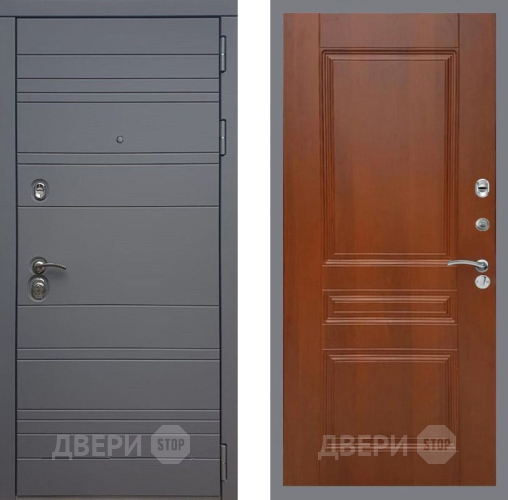 Входная металлическая Дверь Рекс (REX) 14 силк титан FL-243 Итальянский орех в Зарайске