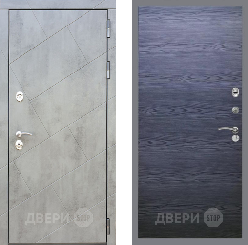 Входная металлическая Дверь Рекс (REX) 22 GL Дуб тангенальный черный в Зарайске