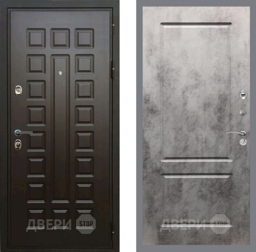 Входная металлическая Дверь Рекс (REX) Премиум 3к FL-117 Бетон темный в Зарайске