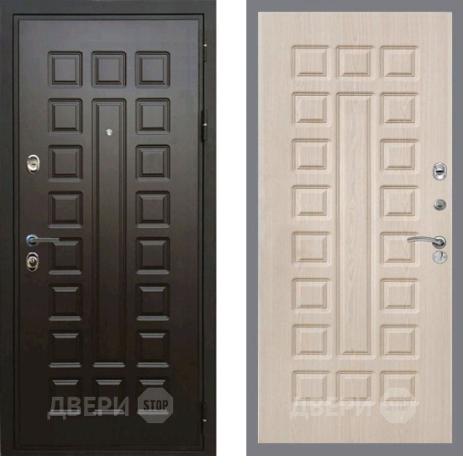 Входная металлическая Дверь Рекс (REX) Премиум 3к FL-183 Беленый дуб в Зарайске