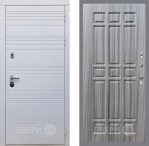 Входная металлическая Дверь Рекс (REX) 14 Силк Сноу FL-33 Сандал грей в Зарайске