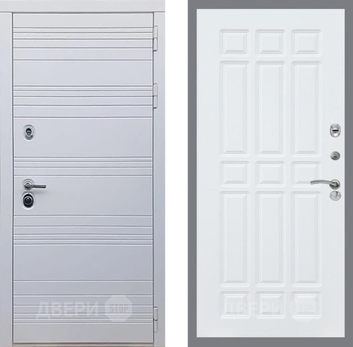 Входная металлическая Дверь Рекс (REX) 14 Силк Сноу FL-33 Силк Сноу в Зарайске