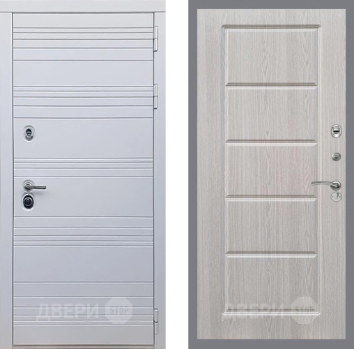 Входная металлическая Дверь Рекс (REX) 14 Силк Сноу FL-39 Беленый дуб в Зарайске