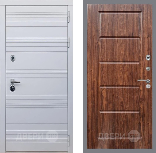 Входная металлическая Дверь Рекс (REX) 14 Силк Сноу FL-39 орех тисненый в Зарайске