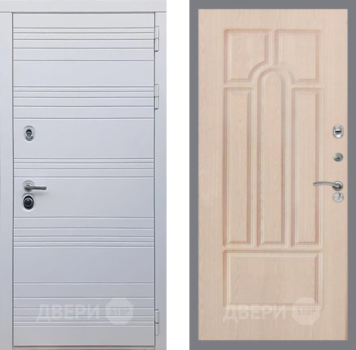 Входная металлическая Дверь Рекс (REX) 14 Силк Сноу FL-58 Беленый дуб в Зарайске