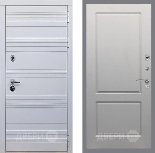 Входная металлическая Дверь Рекс (REX) 14 Силк Сноу FL-117 Грей софт в Зарайске