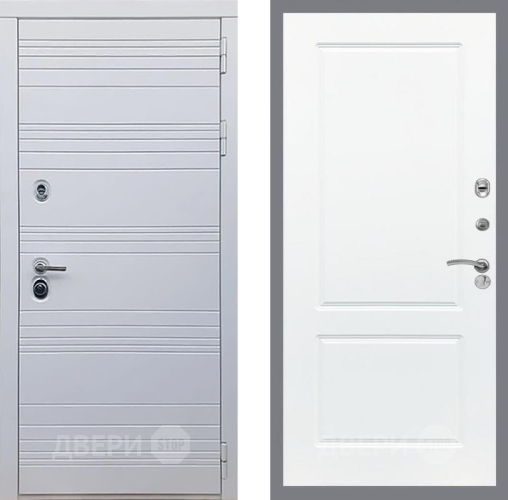 Входная металлическая Дверь Рекс (REX) 14 Силк Сноу FL-117 Силк Сноу в Зарайске