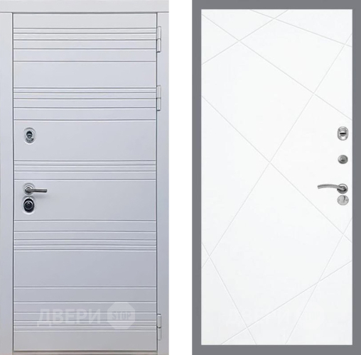 Входная металлическая Дверь Рекс (REX) 14 Силк Сноу FL-291 Силк Сноу в Зарайске