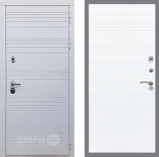 Входная металлическая Дверь Рекс (REX) 14 Силк Сноу Line Силк Сноу в Зарайске