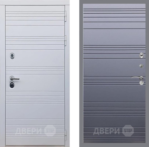 Входная металлическая Дверь Рекс (REX) 14 Силк Сноу Line Силк титан в Зарайске