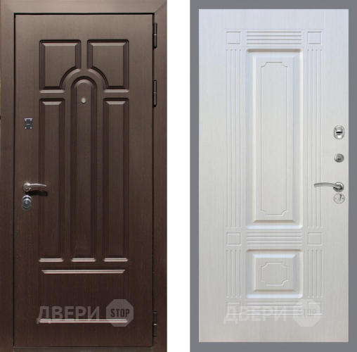 Входная металлическая Дверь Рекс (REX) Эврика FL-2 Лиственница беж в Зарайске