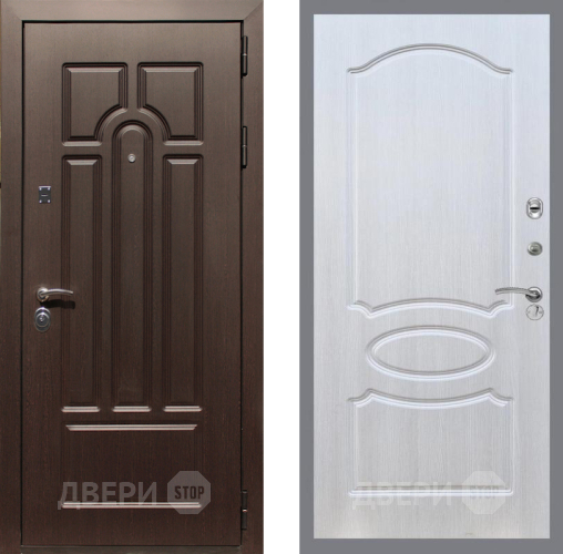 Дверь Рекс (REX) Эврика FL-128 Лиственница беж в Зарайске