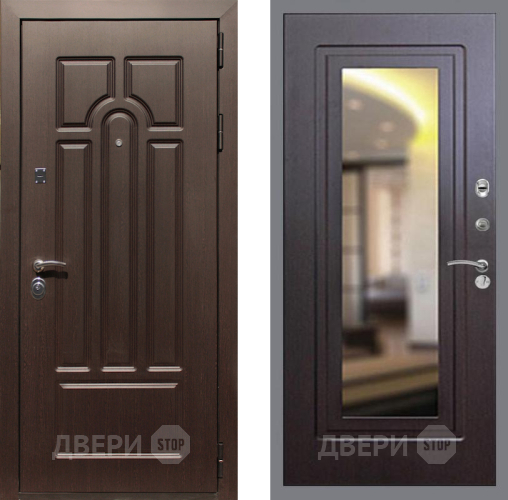 Входная металлическая Дверь Рекс (REX) Эврика FLZ-120 Венге в Зарайске