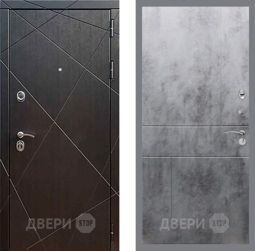 Входная металлическая Дверь Рекс (REX) 13 Венге FL-290 Бетон темный в Зарайске