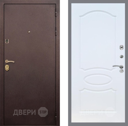 Входная металлическая Дверь Рекс (REX) Лайт 3К FL-128 Белый ясень в Зарайске