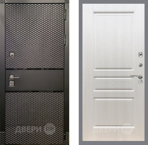 Входная металлическая Дверь Рекс (REX) 15 Черный Кварц FL-243 Лиственница беж в Зарайске