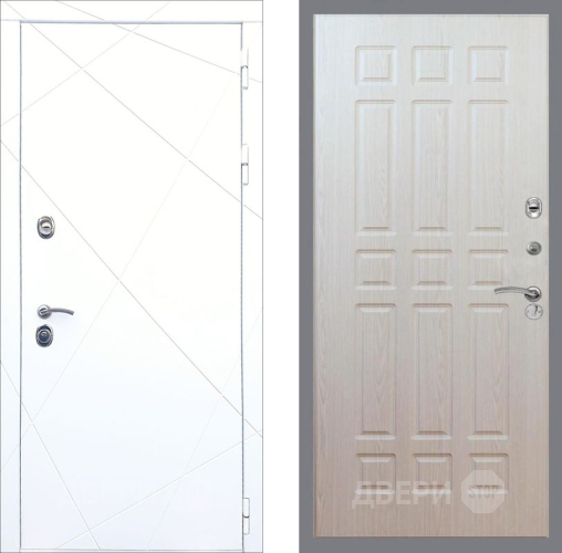 Входная металлическая Дверь Рекс (REX) 13 Силк Сноу FL-33 Беленый дуб в Зарайске